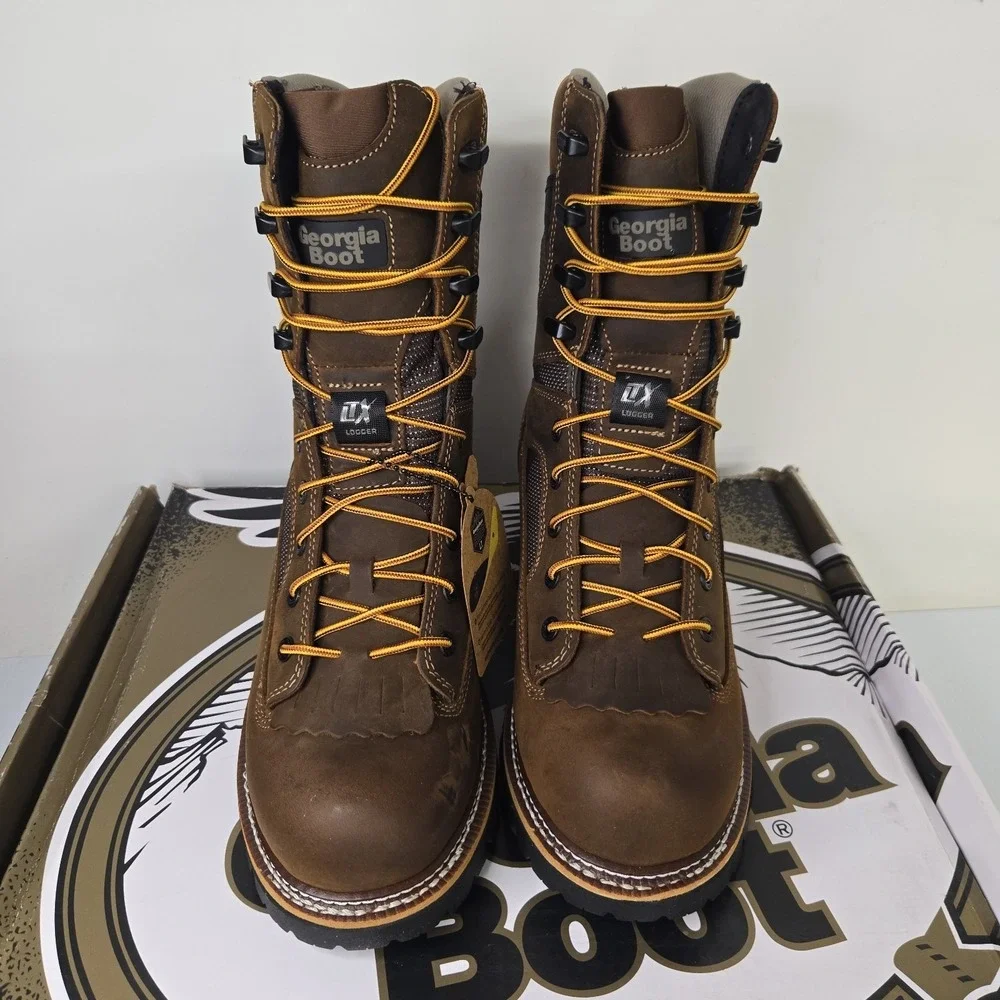 Georgia Boot Men's Logger Waterproof Work Boots Size 11.5 M New